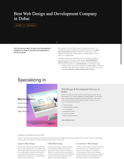 Code and Co Website Design